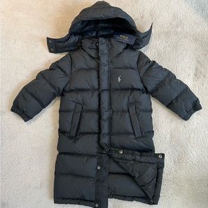 🥶Ralph Lauren LONG 27” Down Coat with Removable Hood (NWOT)